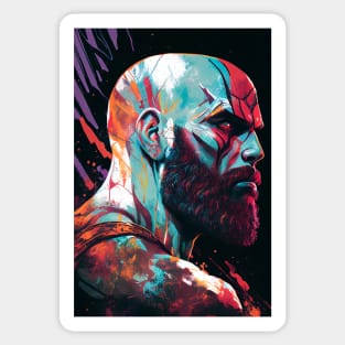 Kratos - God of War Artwork Sticker